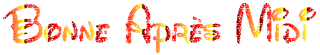 Gif animé bon après-midi coloré